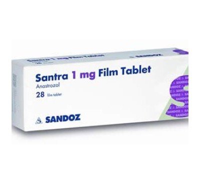 Santra (Anastrozol) 28 comprimidos 1mg/tab